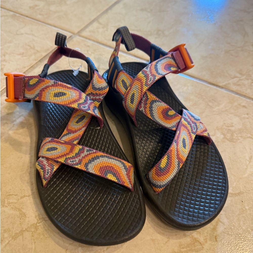 Chaco Kids Z/1 EcoTread Sandals in the Agate Sorbet colorway size 13